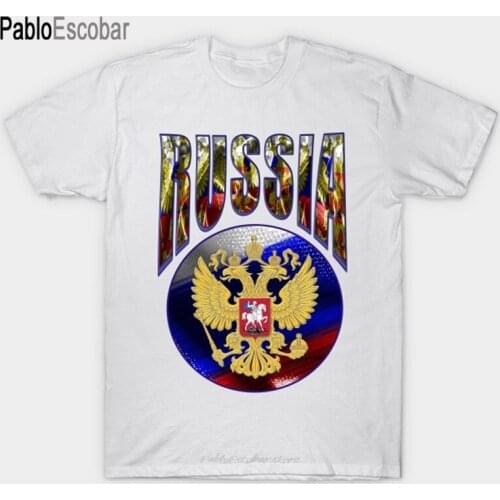 Summer cotton t-shirt men brand tshirt Russian Eagle t shirt Proud russian Rusland born T-Shirt male top tees fashion euro size