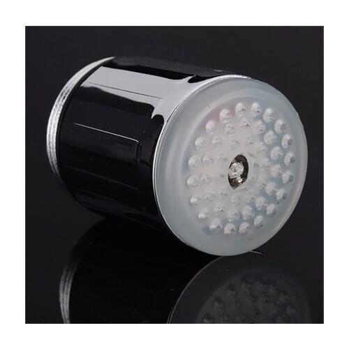 Mrosaa LED Light Water Faucet Tap Heads M24 Temperature Sensor 3 Color Changing RGB Glow Bathroom Shower Faucet Nozzle Aerators