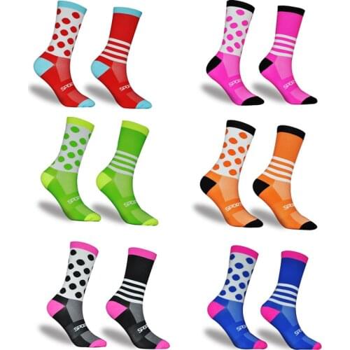 Men women cycling socks Professional Team Crew Racing Bike Bicycle Sock Compression sports socks Antiskid Hiking Camp mtb socks