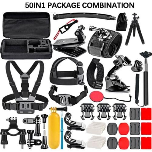 GoPro Accessories Set for Go Pro Hero 8 7 6 5 4 Black Mount for Xiao Yi 4k Mijia Case for Sjcam Action Camera