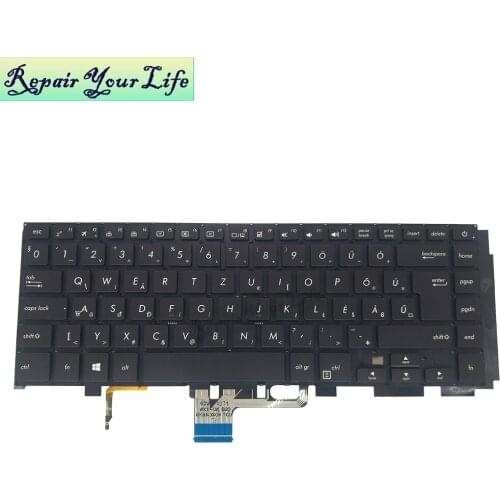 Original keyboard for ASUS UX530 UX530UX UX530UQ UX550 UX580 GK GR GE HU IT NE SK UK HB HE Language black backlight NSK-WK1BU