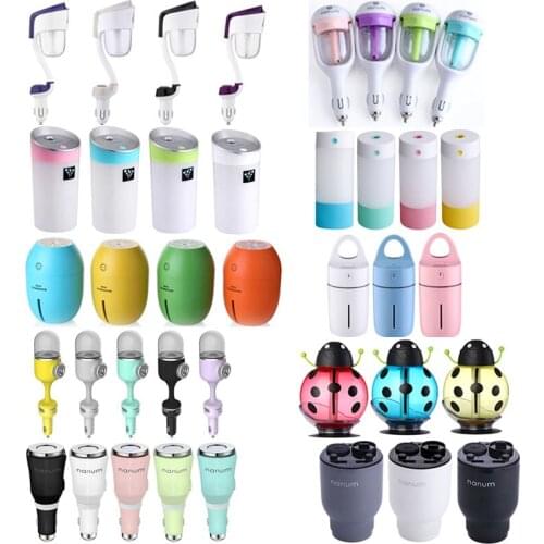 12V Car air freshener Car Humidifier Air Purifier Aroma Essential Oil Diffuser Aromatherapy Mist Maker Fogger DHL 20 pcs/lot