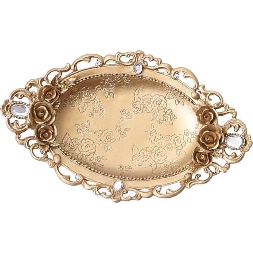 Resin Plate Jewelry Organizer Trinkets Tray Room Decorations Wedding Gift