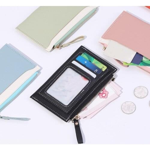 PU Bus Pass ID Lady Card Holder Card Case ID Card Credit Case Function Organizer Multi-Card Holders Package