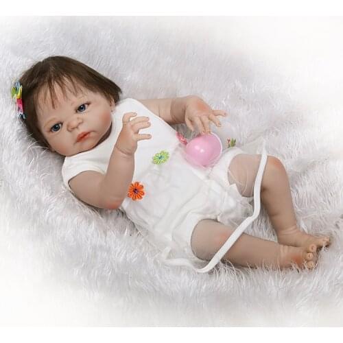 NPKCOLLECTION lifelike reborn doll full vinyl baby soft real gentle touch populay gift for children on Christmas and Birthday