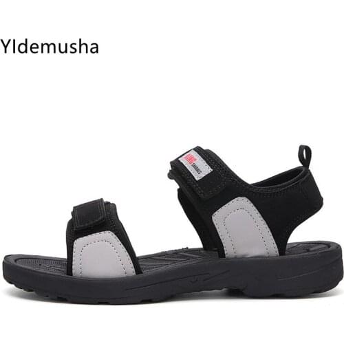 New Men‘s Sandals Luxury Black Men Casual Sandals Light Weight Men Outdoor Sandals Fashion Summer Beach Sport Casual Footwear