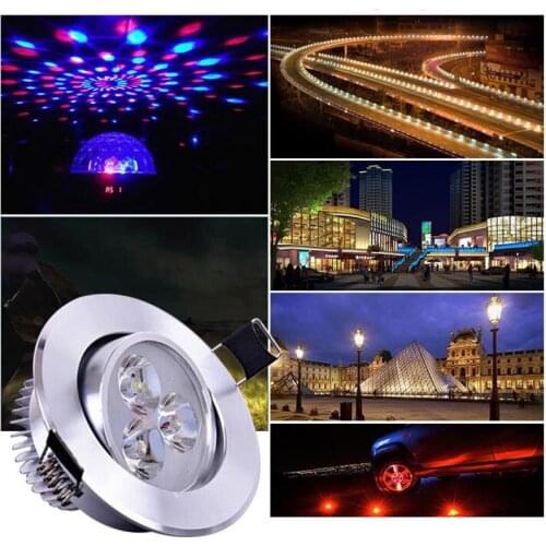 10Pcs High Power LED Chip 1W 3W 5W Warm White Red Green Blue Full Spectrum White For LED Spotlight Lamp Light Beads Diode