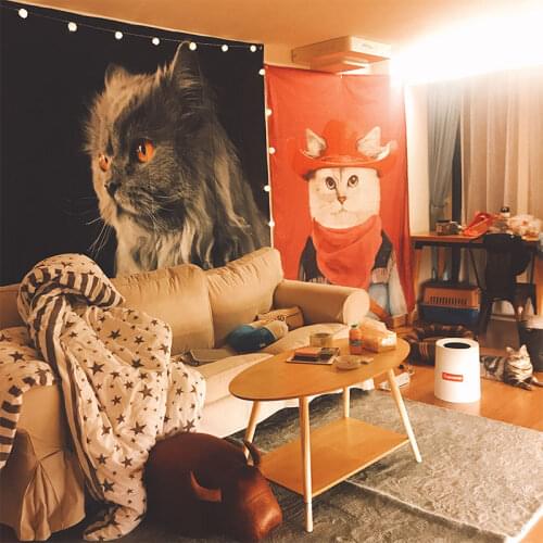 [MPK House Decoration] Wall Fabric with Cat Painting, 10 Designs Available Now