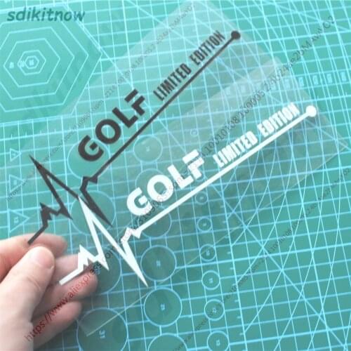 1pc Heart Golf Car Decal Sticker Styling Windows Door Decoration Accessories