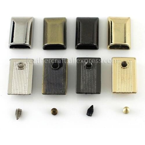 10pcs Metal Zipper Stopper Zipper Tail Clip Stop Tail Plug Head with Screw DIY bag Leather Hardware Leather Craft 17mm(11/16")