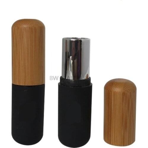 12.7mm Empty Bamboo Lipstick Tubes with Bamboo Cap Eyelashes Tube Mascara Bottle Makeup Cosmetic Packaging Container
