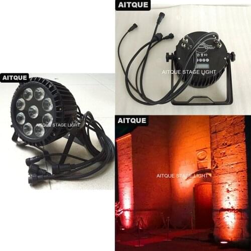 30lot Stage lights waterproof quad wash led 9x10 watt rgbw par led par 64 ip65 led wash light outdoor