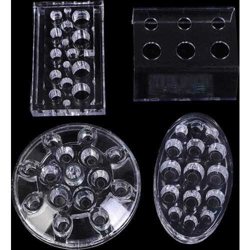4 Types Permanent Acrylic Tattoo Ink Cup Stand Holder Makeup Microblading Pigment Tattoo Storage Caps