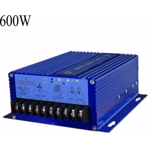900W(600W wind turbine +300W Solar Panel) Wind Solar Hybrid System Controller,12/24V Auto Distinguish r,Hybrid Solar Wind Street