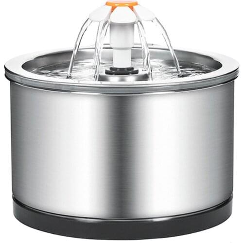 Pet Filter Water Dispenser 2.5 Liters Automatic Water Dispenser with LED Night Light Suitable for Cats and Dogs and Other Pets