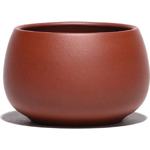 Purple sand tea cup purple mud red mud small mounth cup thick mineral small open cup