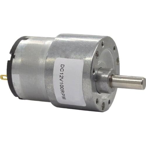 DC 12V 24V Gear Motor High Torque Speed Reduction Gear Motor Electric Metal Mini Gear Reducer Motor 7-600RPM Gearbox Reducer