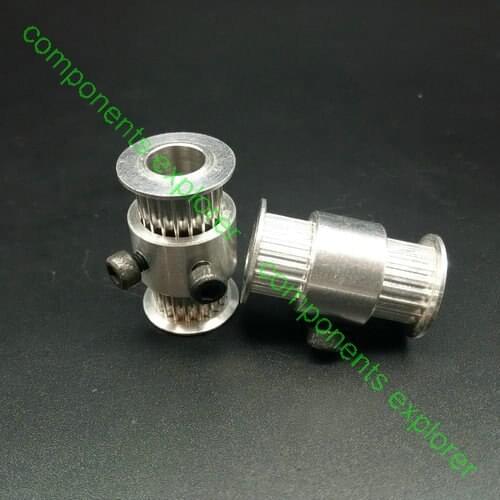 Twin Pulley GT2/2GT 20 Teeth 8mm Bore for 6mm Belts,2pcs/lot