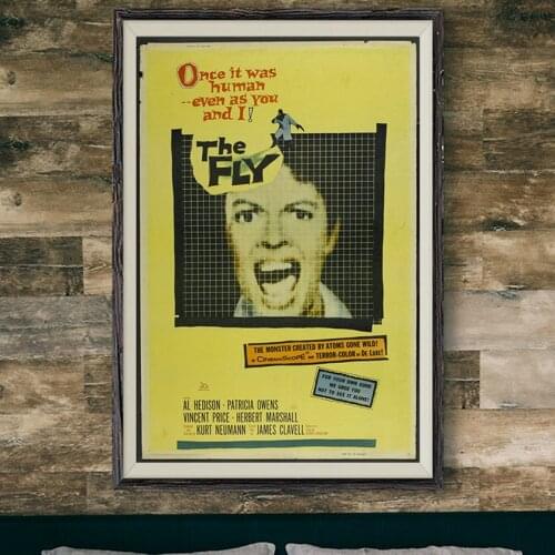 177 THE FLY Movie 1958 Vincent Price Wall Silk Cloth Poster Art Decoration Gift