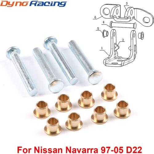 Car Door Hinge Pins Bushing Repair Assembly Kit Set For Nissan Navarra 97-05 D22 high strength corrosion-resistant