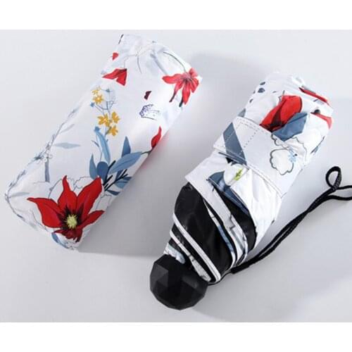 Creative 8 Bone Umbrella Qingyu dual-use sun protection anti-ultraviolet shade female folding vinyl five folding umbrella