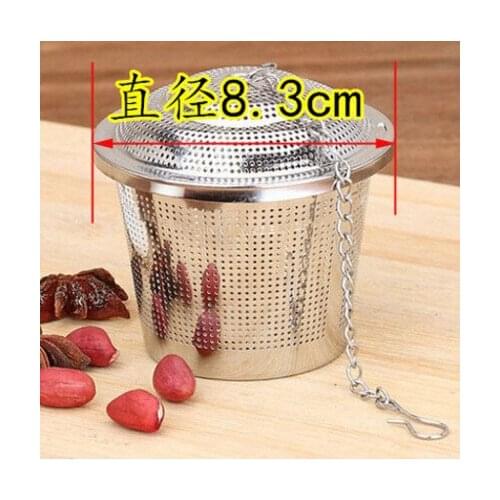 A010 Kitchen cooking tool 304 stainless steel seasoning bag Luliao ball soup Spice Tea ball Hot pot drain filter