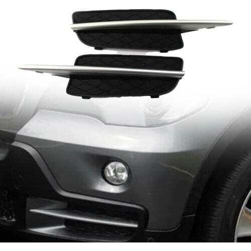 L/R Lower Bumper Fog Light Grille Lamp Bezel Cover 51117159593 51117159594 for BMW E70 X5 2007 2008 2009 2010