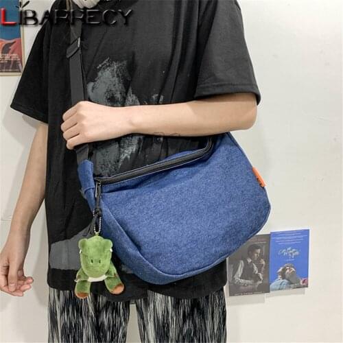 Cute Pendant Design Ladies Shoulder Bag Solid Color Designer High Quality Nylon Women Messenger Bags Fashion Womens Bags Bolsos