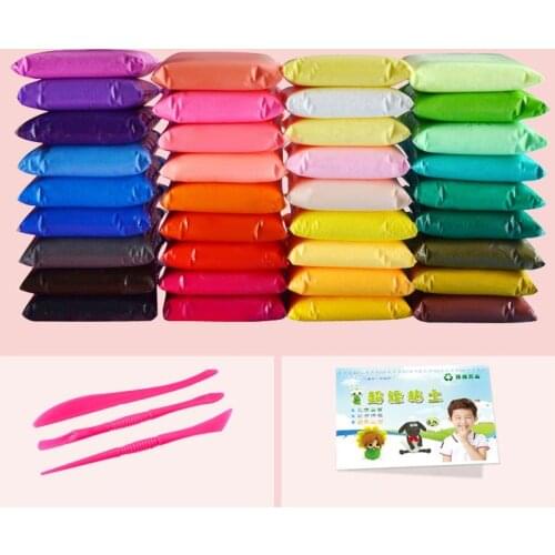 36 Color Light Soft Clay DIY Toys Children Educational Air Dry Polymer Plasticine Safe Colorful Light Clay Toy Gift To Kids