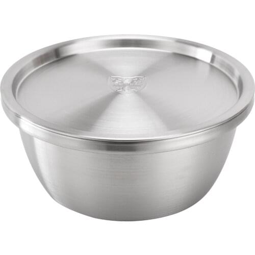 304 Stainless Steel Bowls Set Basin Kitchen Thicken Salad Mixing Bowl With Cover Egg Vegetable Bowl Tableware Kitchenware