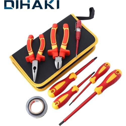 Insulated Screwdriver Set Magnetic Screw Driver Bit Set Multi-function Precision Repair Hand Tools For Electrician