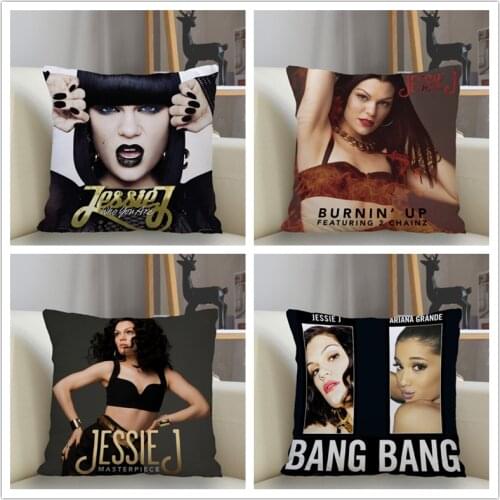 Musife Jessie J Pillowcase Custom Square Pillow Cover Case Zipper Pillowcase 35*35,40*40,45*45cm Drop Shipping