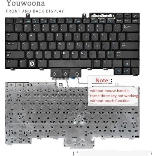 New Original Laptop Keyboard For Dell E6400 E6410 E6500 M2400 M4500 PP27L M4400