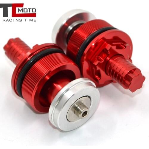 Front Shock Absorber Screw Fork Cover Cap Preload Adjusters Bolts for Yamaha XJ600 XJ6N XT600 XT400 XVS1100 XVS650 FZS600 Fazer