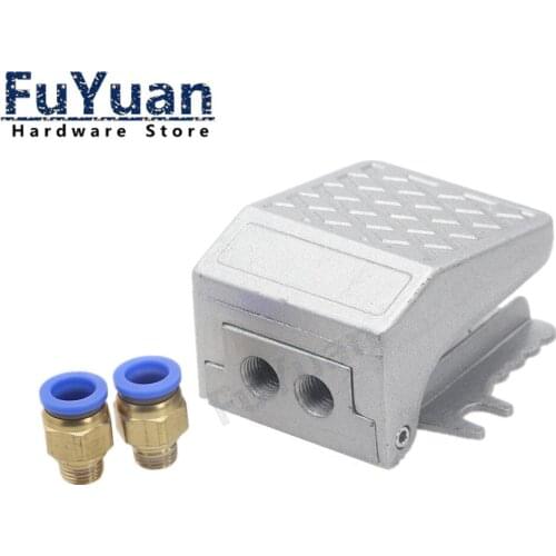 Alloy 1/4BSP Threaded Air Pneumatic Pedal Valve Foot Switch 2 Way 2 Position FV-02