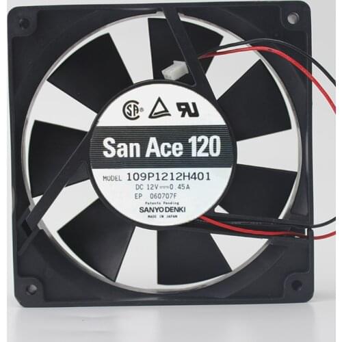 Genuine 12025 12CM double ball fan 12V 0.45A 109P1212H401