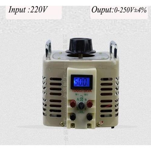 Digital Display Voltage Regulator 220v Single Phase 3000w Auto-coupled Contact AC 0-400v500v Adjustable Voltage Power Supply