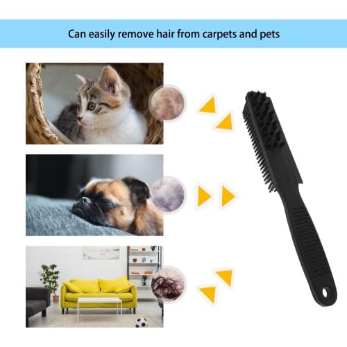 1 pack Black color Rubber Car cushion Brush Professional Rubber Pet Hair Leather carpet cleaning brush