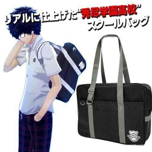 Persona 5 P5 Syujin Gakuen High School JK Bag Anime Uniform Oxford Shoulder Bags Messenger Bag Student Bookbag Satchel Cosplay