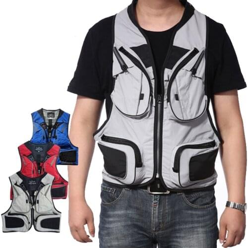 Photography Tactical Male Vest Military SWAT Training Vests Female Custom Volunteer Vests Director Fishing Suit Hiking Equipment