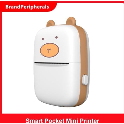 Smart Pocket Mini Printer 203dpi HD Portable BT Connection Wireless Printer Pocket Cute Appearance Photo Printing Label Notes