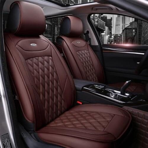 Universal Auto Seat Covers for Cars PU Leather Faux Leather Car Seat Cover Set Fit for Most SUV Chair Seats Car Accessories