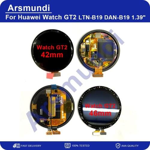 1.39" For Huawei Watch GT2 LCD Display GT 2 Touch Screen Digitizer Panel LTN-B19 DAN-B19 42MM 46MM For Huawei GT2 LCD
