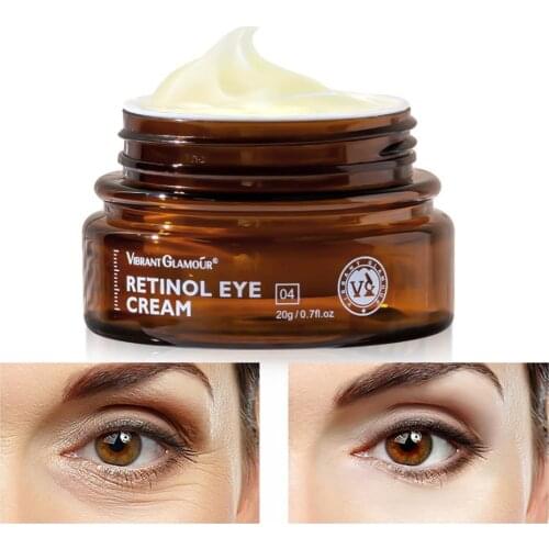 1pcs Retinol Eyes Cream Dark Circles Fade Fine Lines Remove Eye Bags Anti Wrinkle Anti Aging Firming Brighten Skin Care Supplies