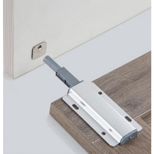1Pcs Door Stopper Cabinet Catches Stainless Steel Push to Open Touch Damper Buffers Soft Quiet Closer Magnetic Hardware
