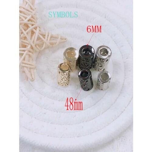 30pcs/lot metal zinc alloy bell stoppers cord ends lock nickle black gold for 5mm bungee cord free shipping