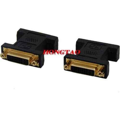 DVI-I(24+5) Female to Female 1080p adapter F/F exstend adapter Computer TV adapter Connector DVI TO DVI Famle Black