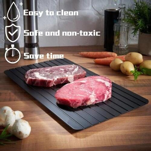 Defrosting Tray Thaw Rapid Heating Tray Fast for Freezing Meat FoodNo Electricity Non-stick No Chemicals Safety Kitchen Tool