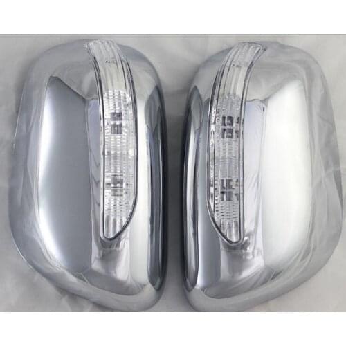 Car Accessories Chrome plated rear Mirror Door Cover With LED For Toyota Corolla 2005 Flelder 2005 Yaris 2006 Wish 2003-2006