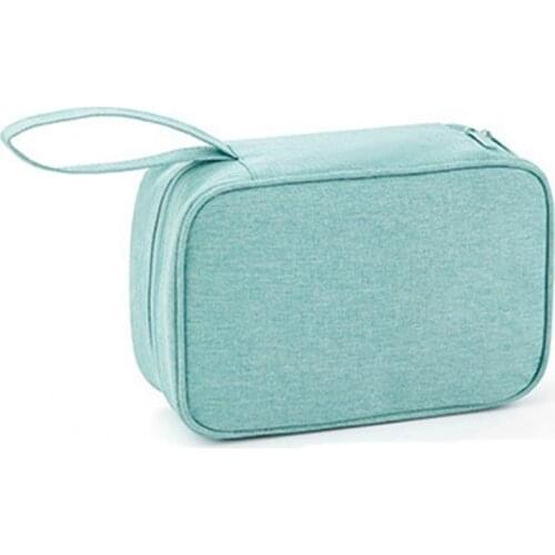 Large Capacity Foldable Pencil Bag Multi Compartments Zipper Closure Hanging Hook Stationery Organizer School Supplies